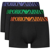 Sous-vêtements Homme Boxers Emporio Armani Pack x3 eagle Noir