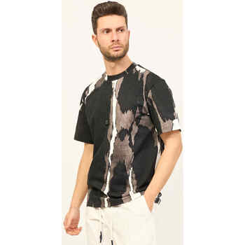 Vêtements Homme T-shirts & Polos BOSS T-shirt homme  à motif camouflage Noir