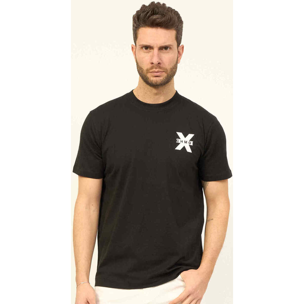 Vêtements Homme T-shirts & Polos Richmond X T-shirt col rond basique  pour homme Noir