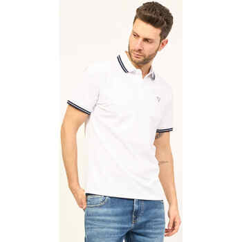 Vêtements Homme T-shirts & Polos Guess Polo classique  en coton mélangé Blanc