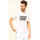 Vêtements Homme T-shirts & Polos Emporio Armani EA7 T-shirt homme col rond noir avec logo Blanc