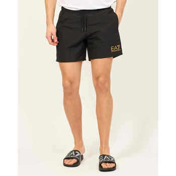 Vêtements Homme Maillots / Shorts de bain Emporio Armani Schnallen EA7 Maillot de bain modèle boxer  avec logo contrasté Noir