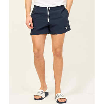 Vêtements Homme Maillots / Shorts de bain Emporio Armani Maillot de bain modèle boxer  avec logo Bleu