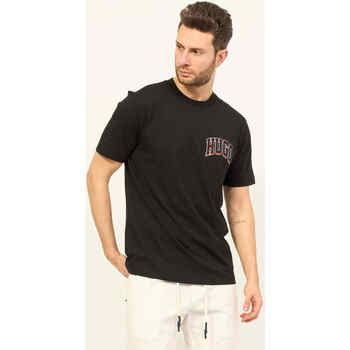 Vêtements Homme T-shirts & Polos BOSS T-shirt  coupe classique en jersey de coton Noir