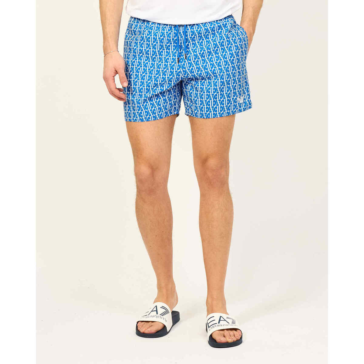 Vêtements Homme Maillots / Shorts de bain Emporio Armani Short de bain  avec petit motif logo Multicolore