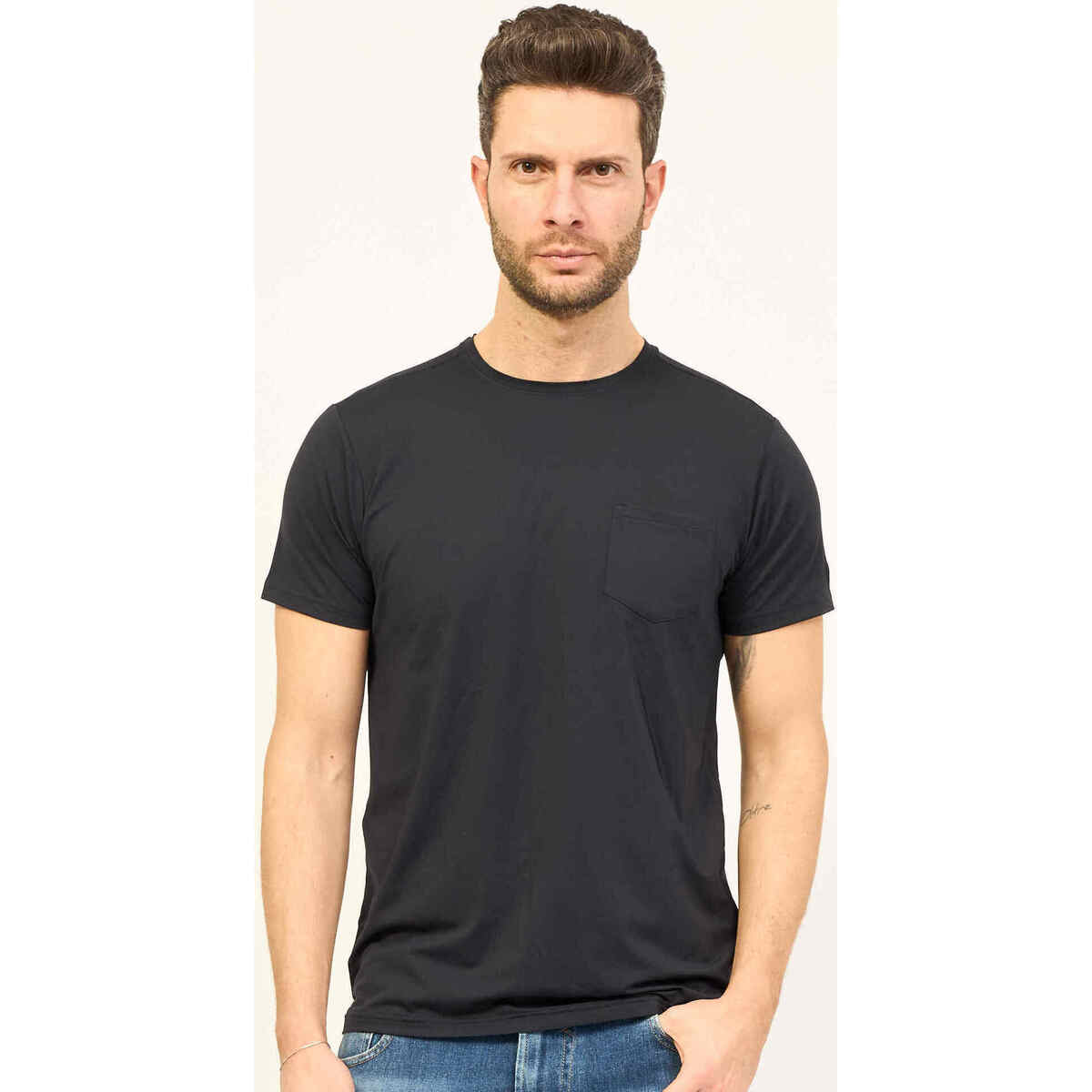 Vêtements Homme T-shirts & Polos Save The Duck T-shirt Chicago  avec poche poitrine Bleu