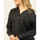 Vêtements Femme se mesure horizontalement à lendroit le plus fort Chemise femme  en viscose à manches 3/4 Noir