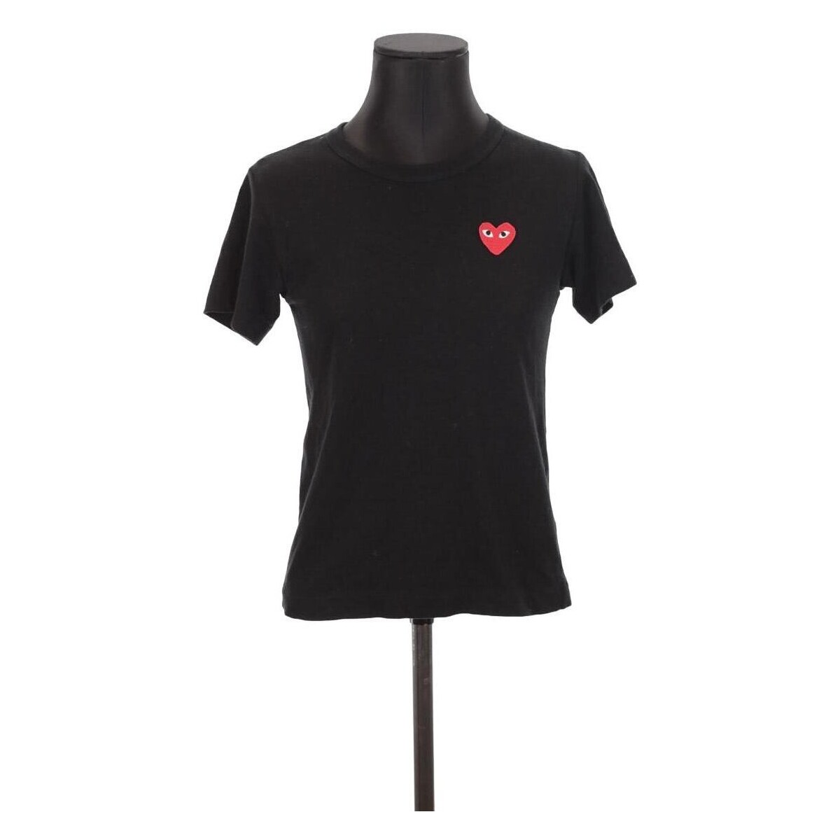 Vêtements Femme Débardeurs / T-shirts sans manche Comme Des Garcons T-shirt en coton Noir