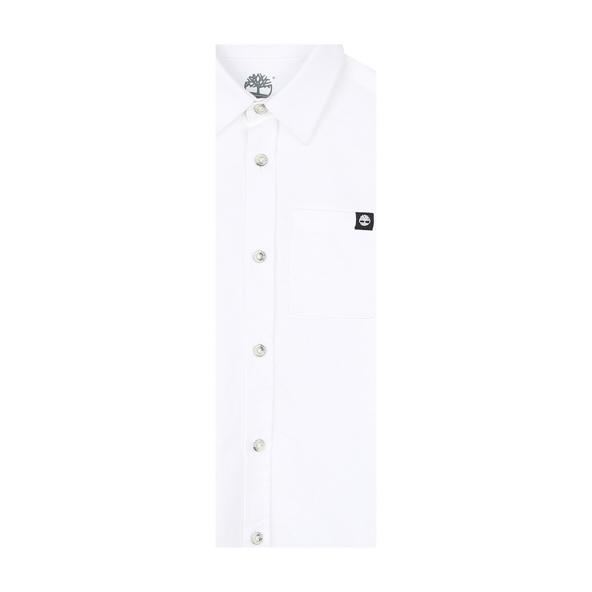 Vêtements Garçon T-shirts & Polos Timberland Chemise coton droite Blanc