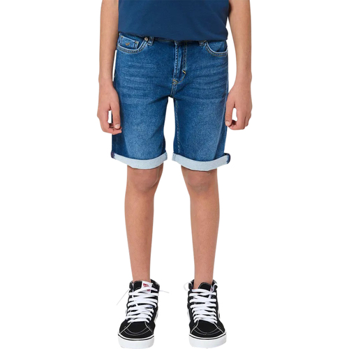 Vêtements Garçon Shorts halfhoge / Bermudas Kaporal Short coton droit Bleu