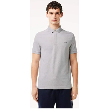 Vêtements Homme Polos manches courtes Lacoste SHORT SLEEVE RIBBED COLLAR SHIRT Gris