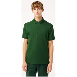 Vêtements Homme Polos manches courtes Lacoste SHORT SLEEVE RIBBED COLLAR SHIRT Vert
