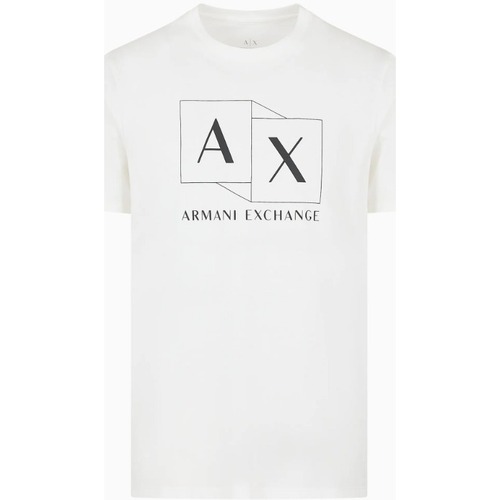 Vêtements Homme T-shirts & Polos EAX 3DZTADZJ9AZ Blanc