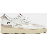 Chaussures Femme Baskets mode Date W401-TO-SH-WP TORNEO-SHINY WHITE PINK Blanc