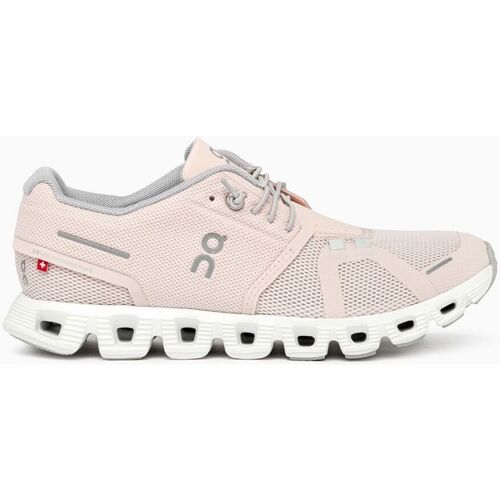 Chaussures Femme Baskets mode On MINGE Running CLOUD 5 - 59.98153-SHELL/WHITE Rose