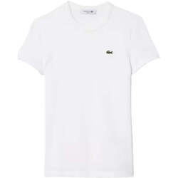 Vêtements Femme T-shirts & Polos Lacoste  Blanc