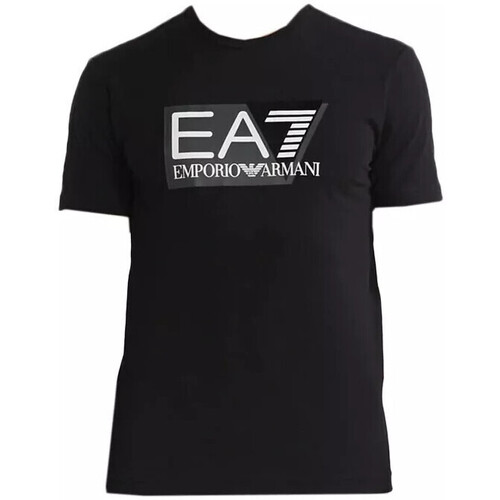 Vêtements Homme T-shirts & Polos Ea7 Emporio Armani crepe Tee-shirt Noir