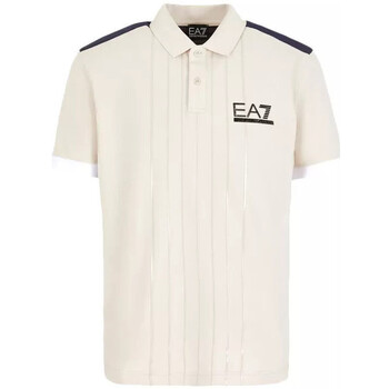 Vêtements Homme Emporio Armani Blu Kids logo-print long-sleeved polo shirt Ea7 Emporio Armani Blu Boys Shortsni Polo Blanc
