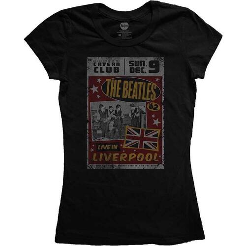 Vêtements Femme T-shirts manches longues The Beatles Live In Liverpool Noir