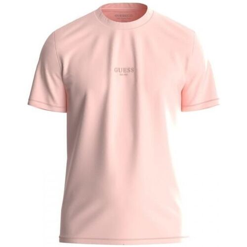 Vêtements Homme T-shirts & Polos Guess M2YI72 I3Z14 AIDY-A61D SUNWASH PINK Rose