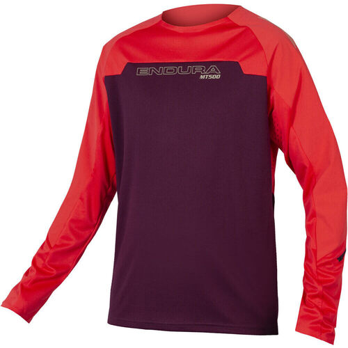 Vêtements Homme Chemises manches courtes Endura Camiseta M/LMT500 Burner Bordeaux