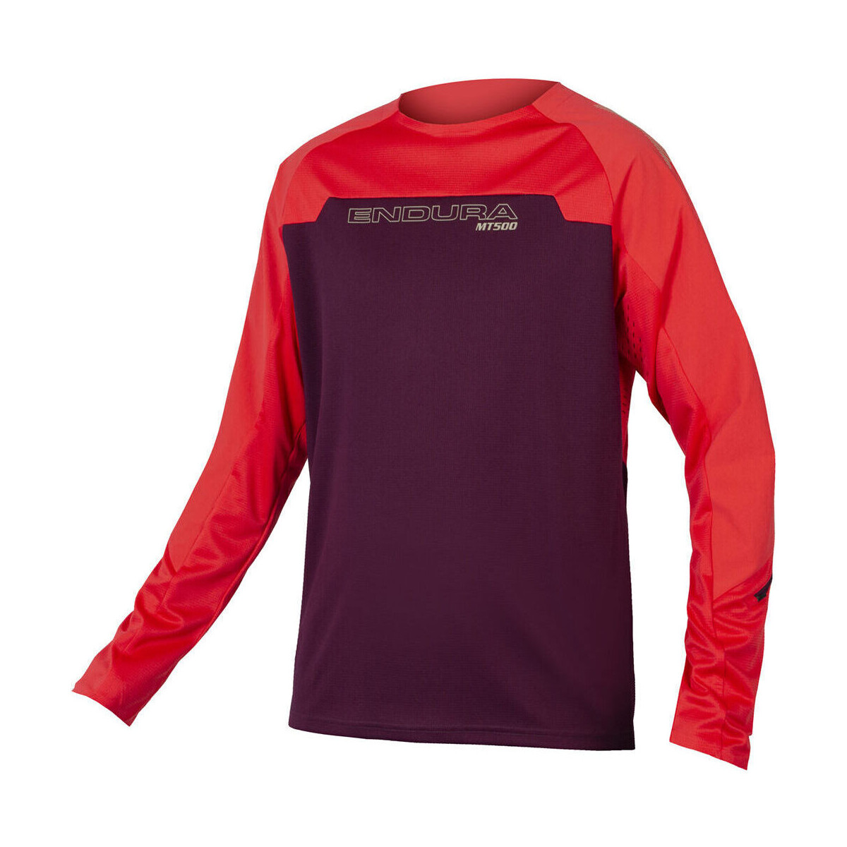 Vêtements Homme Chemises manches courtes Endura Camiseta M/LMT500 Burner Bordeaux