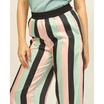 Silvian Heach pantalon taille haute à rayures Multicolore