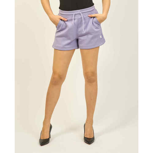 Vêtements Femme Shorts / Bermudas K-Way Short femme Rikette de  Rikette avec élastique Violet