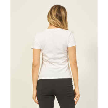 Patrizia Pepe T-shirt femme  à col rond avec logo Blanc