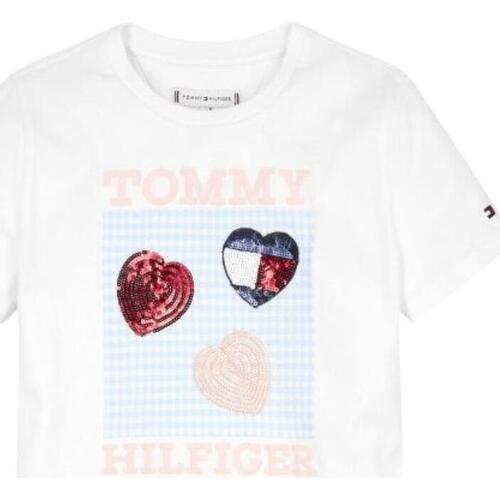 Vêtements Fille Сумка tommy AW0AW11333 hilfiger jeans tommy AW0AW11333 Hilfiger  Blanc
