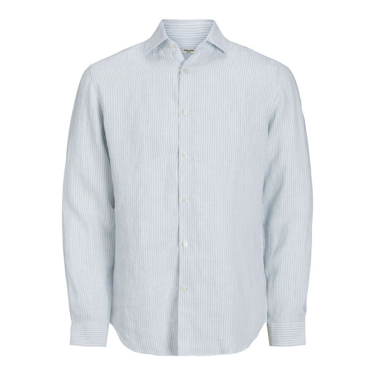 Vêtements Homme Chemises manches longues Jack & Jones 12251673 PARKER LINEN-SKYWAY Bleu