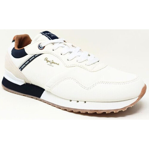 Chaussures Baskets mode Pepe jeans BASKET LONDON BLANC Blanc