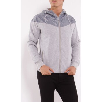 Vêtements Homme Gilets / Cardigans Hopenlife Gilet zippé à capuche EDGAR bleu gris