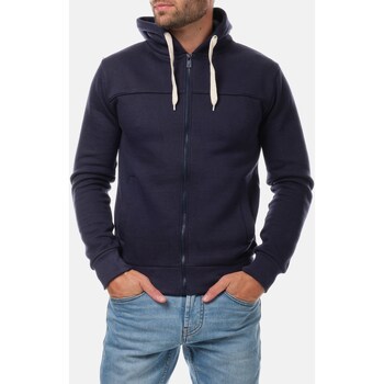 Vêtements Homme Gilets / Cardigans Hopenlife Gilet zippée à capuche LAURENT bleu marine