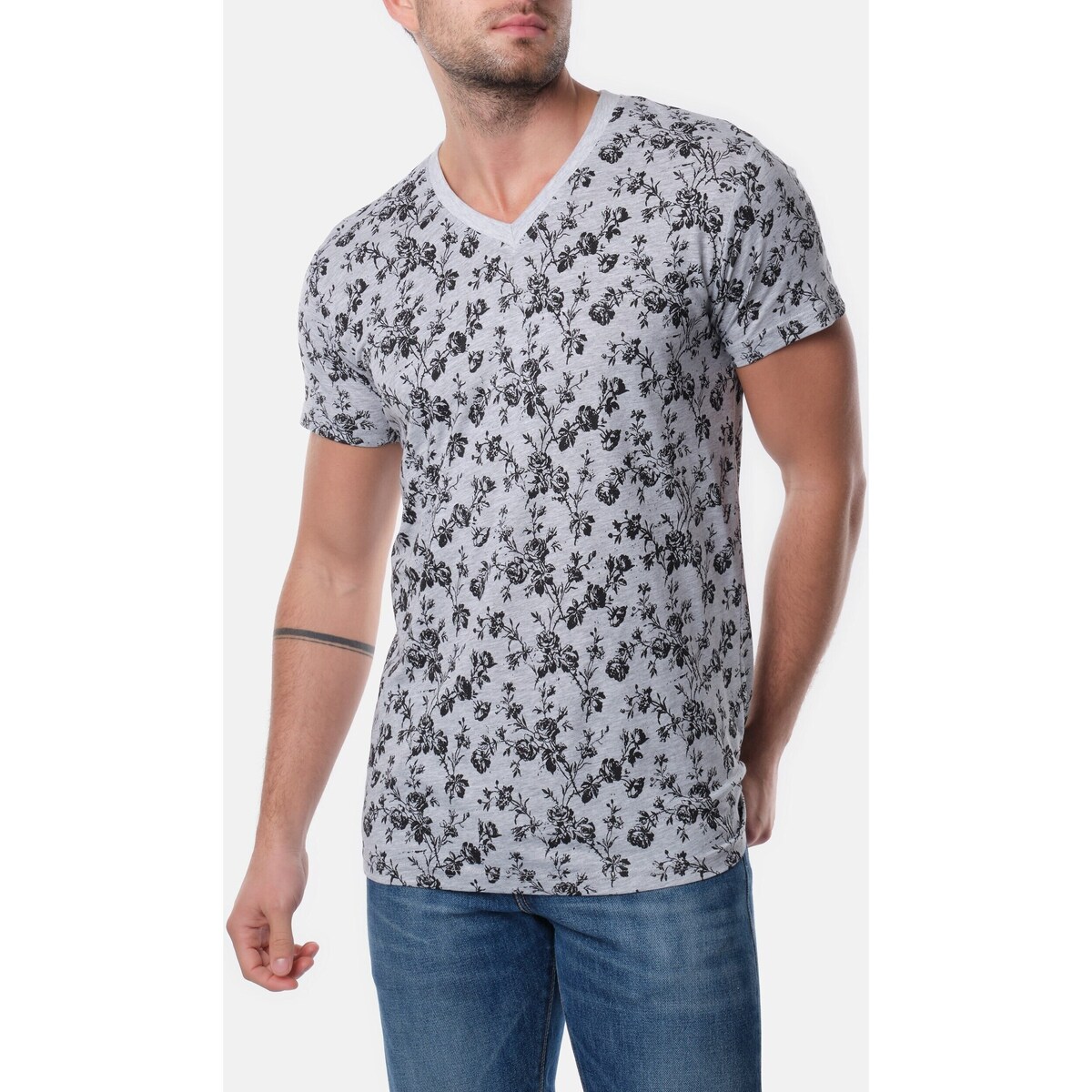 Vêtements Homme T-shirts & Polos Hopenlife T-shirt manches courtes HYUGA gris