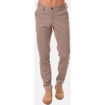 Vêtements Homme Pantalons Hopenlife Pantalon micromotif GRAVES marron