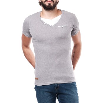 Vêtements Homme T-shirts & Polos Hopenlife T-shirt manches courtes GERIL gris clair