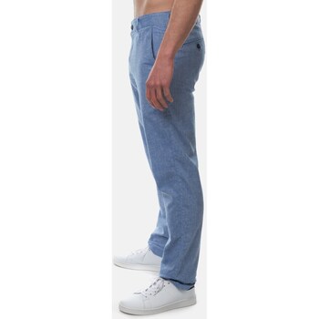 Hopenlife Pantalon lin  KIRUA bleu