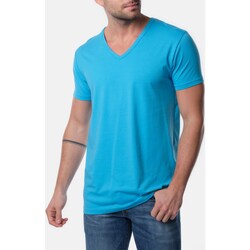 Vêtements Homme T-shirts & Polos Hopenlife T-shirt manches courtes KONOHA bleu turquoise