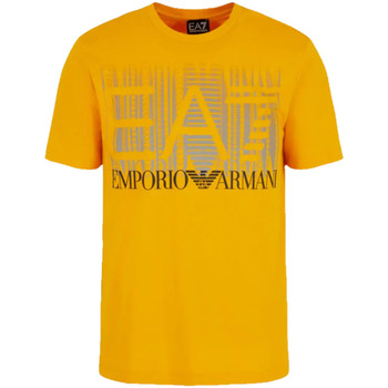Vêtements Homme T-shirts & Polos Ea7 Emporio Armani cross T-shirt 3DPT44 PJ02Z Uomo Giallo scuro Jaune