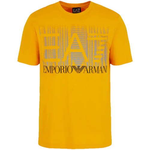 Vêtements Homme Emporio Armani striped crew-neck jumper Ea7 Emporio Armani T-shirt 3DPT44 PJ02Z Uomo Giallo scuro Jaune