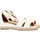 Chaussures Femme Sandales et Nu-pieds The Divine Factory Sandales Compensées à Bride Blanc