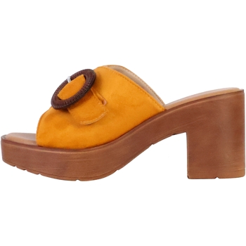 Chaussures Femme Mules Culottes & autres bas Bottes à Zips Orange