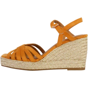 Chaussures Femme Sandales et Nu-pieds Mules à Enfiler Alénoa Sandales Compensées à Bride Orange