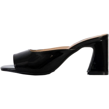 Chaussures Femme Sandales et Nu-pieds The Divine Factory Mule Plate à Enfiler Ql4335 Noir