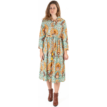 Vêtements Femme Robes longues Isla Bonita By Sigris Trois Kilos Sept Vert