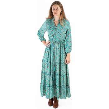 Vêtements Femme Robes longues Isla Bonita By Sigris En mode rétro Vert