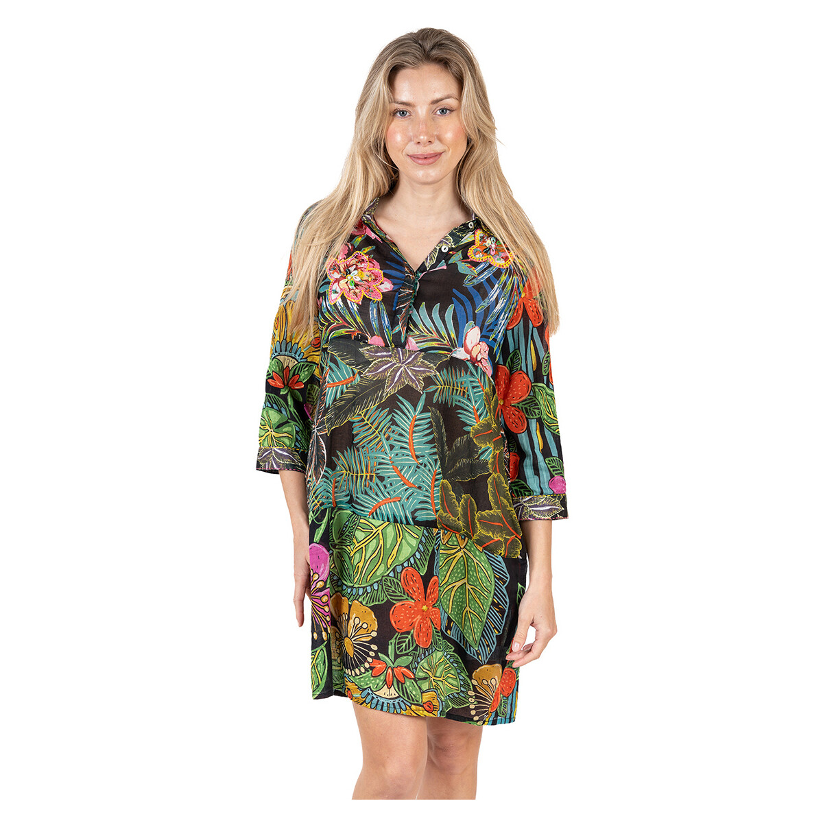Vêtements Femme Robes Isla Bonita By Sigris Robe Multicolore