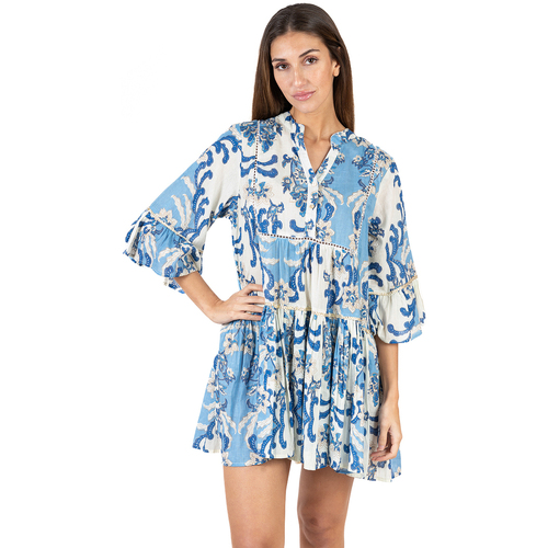 Vêtements Femme Robes courtes Isla Bonita By Sigris Robe Bleu