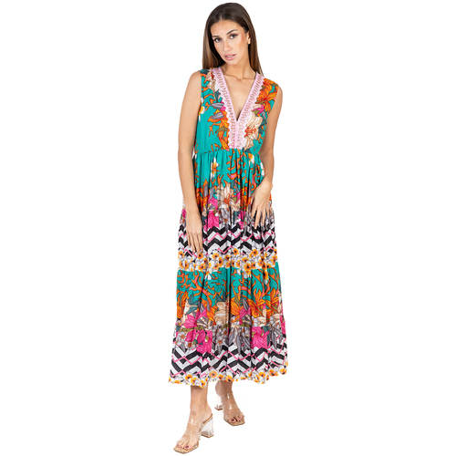 Vêtements Femme Robes longues Isla Bonita By Sigris Robe Multicolore